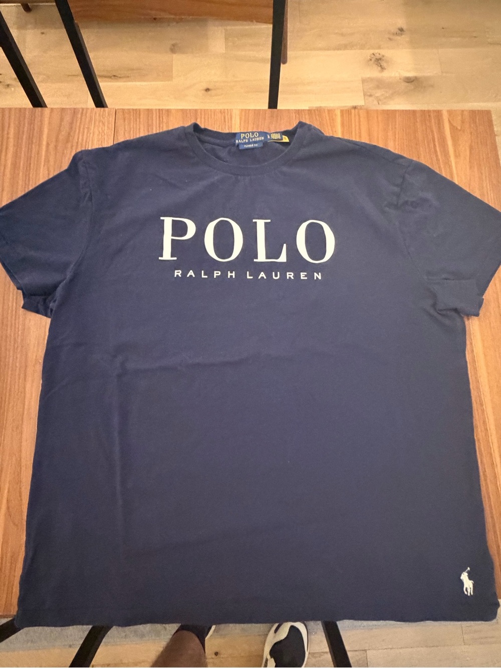 Polo by Ralph Lauren Navy T-Shirt with White Logo